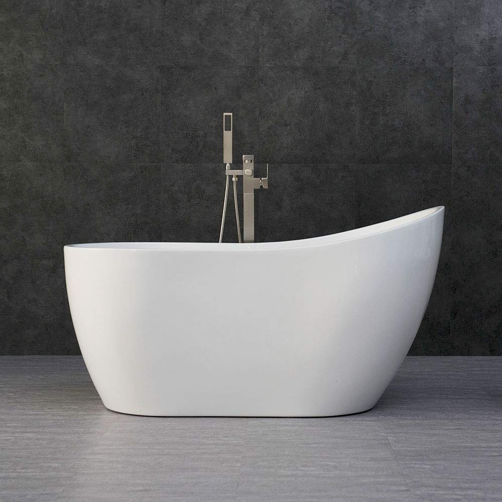 WOODBRIDGE Acrylic Freestanding Contemporary Soaking Tub with